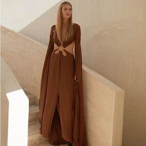 Cult Gaia Jasmin Gown - Cocoa